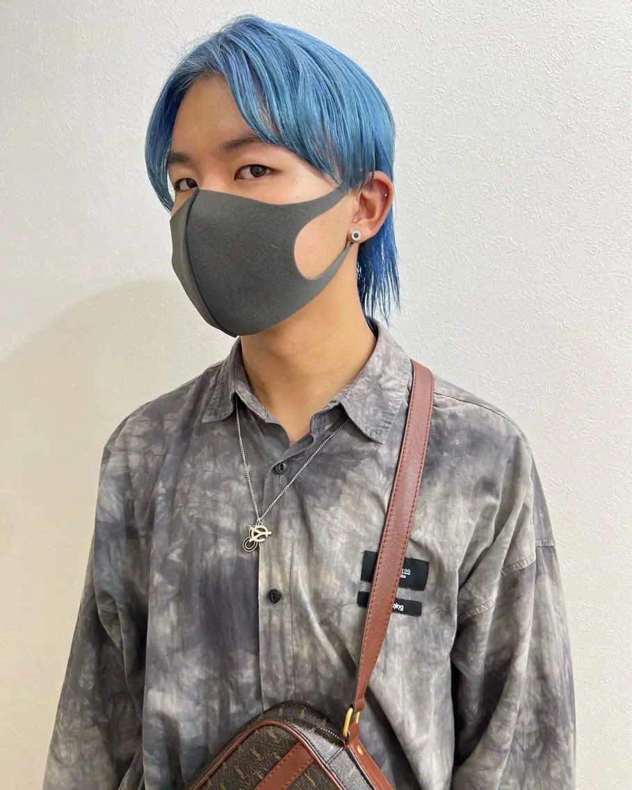 カラー パーマ メンズ アップバング センターパート マッシュ メンズパーマ スパイキーショート カット ヘアカラー ヘアセット 【池袋/スパイキー ショート】ⓝⓘⓜⓤのヘアスタイル