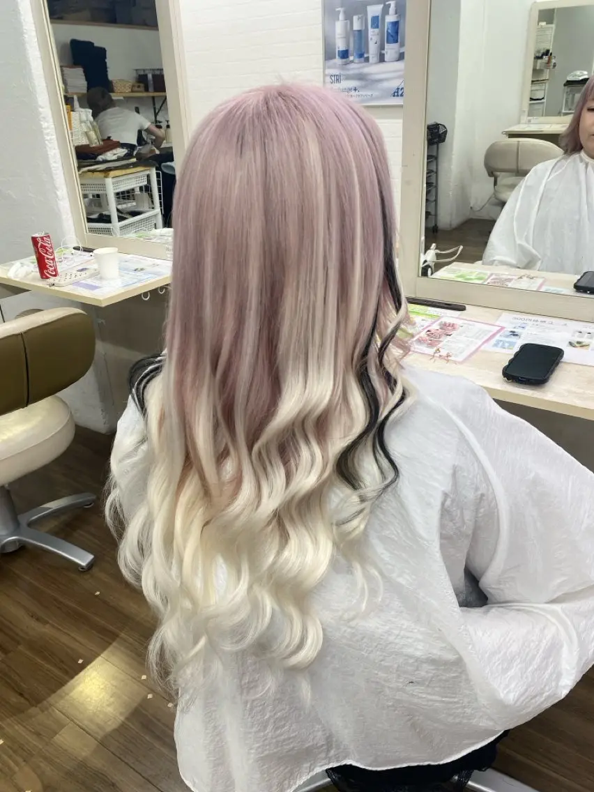 ロング エクステ エクステ GLOSS 心斎橋 山上のヘアスタイル