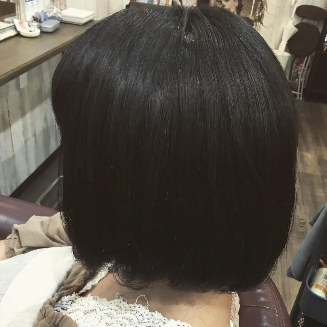 ミディアム カラー パーマ 金崎 新吾のヘアスタイル