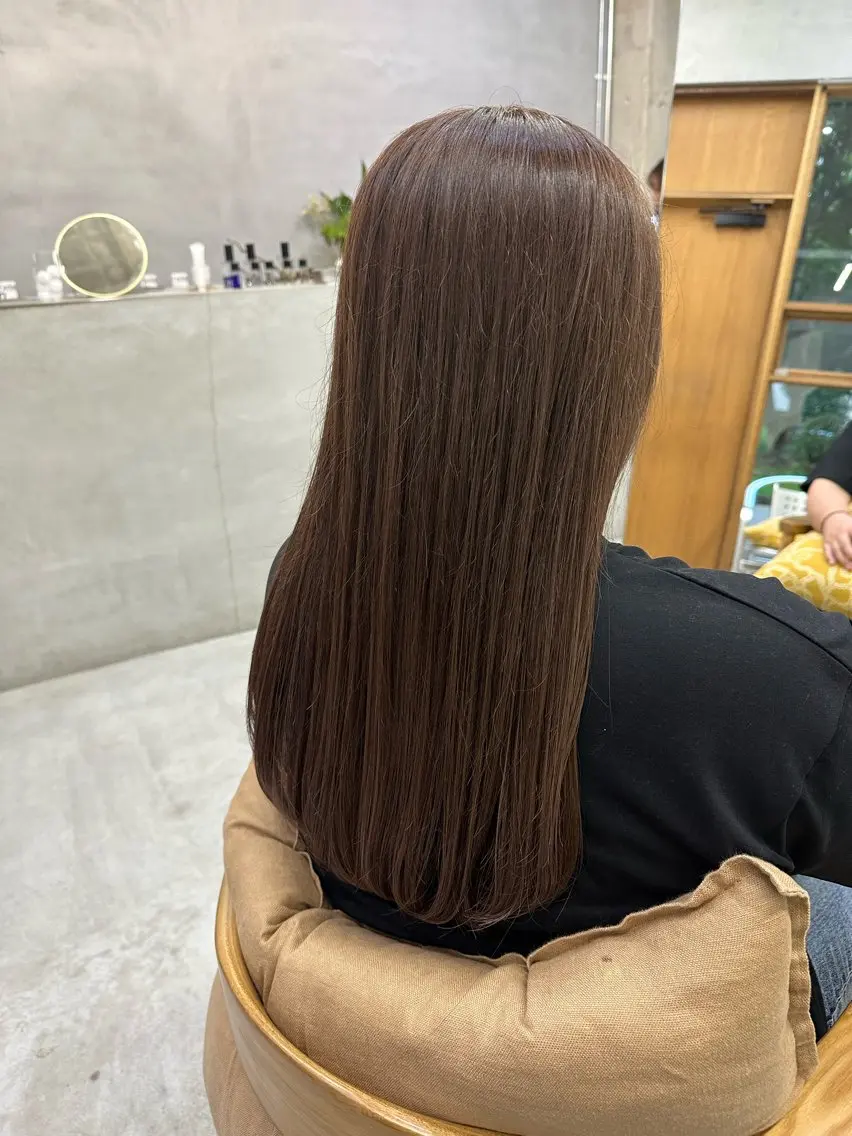 ロング カラー ヘアカラー MUKU ひかるのヘアスタイル