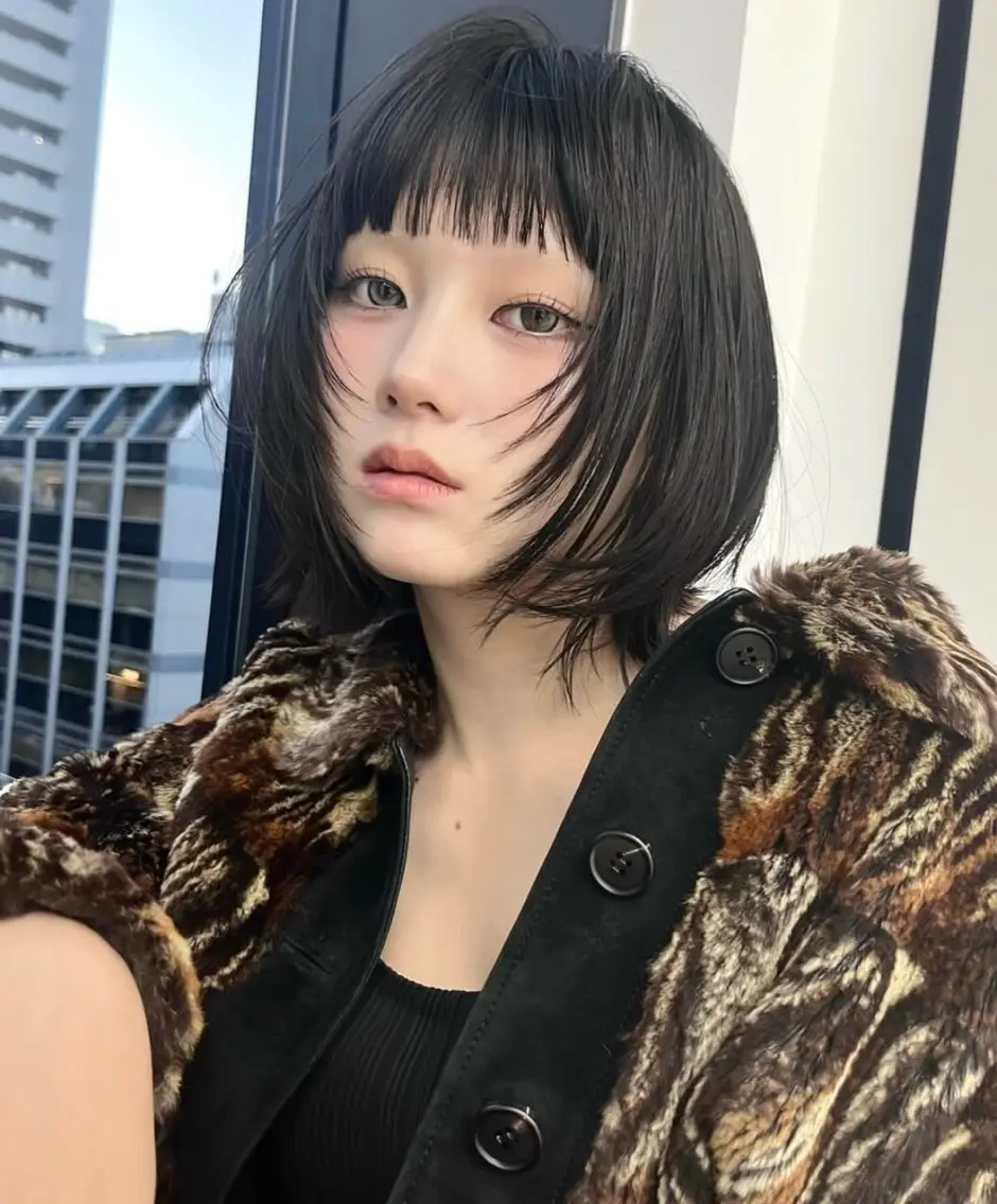 ショート カラー カット ヘアカラー トリートメント ウルフ🦋顔まわり ❤︎ ͛めいのヘアスタイル