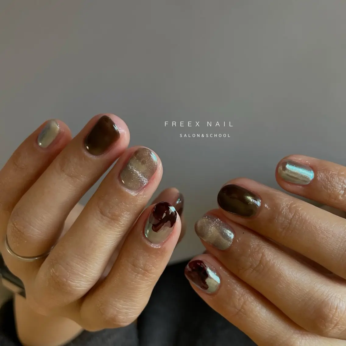 ネイル ニュアンスネイル ハンドネイル ハンドケア freex nail /ニュアンス/個性派のネイルデザイン