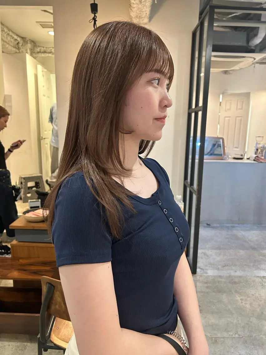 ロング カラー ヘアアレンジ カット ヘアカラー 🎀suzuna 透明感colorのヘアスタイル
