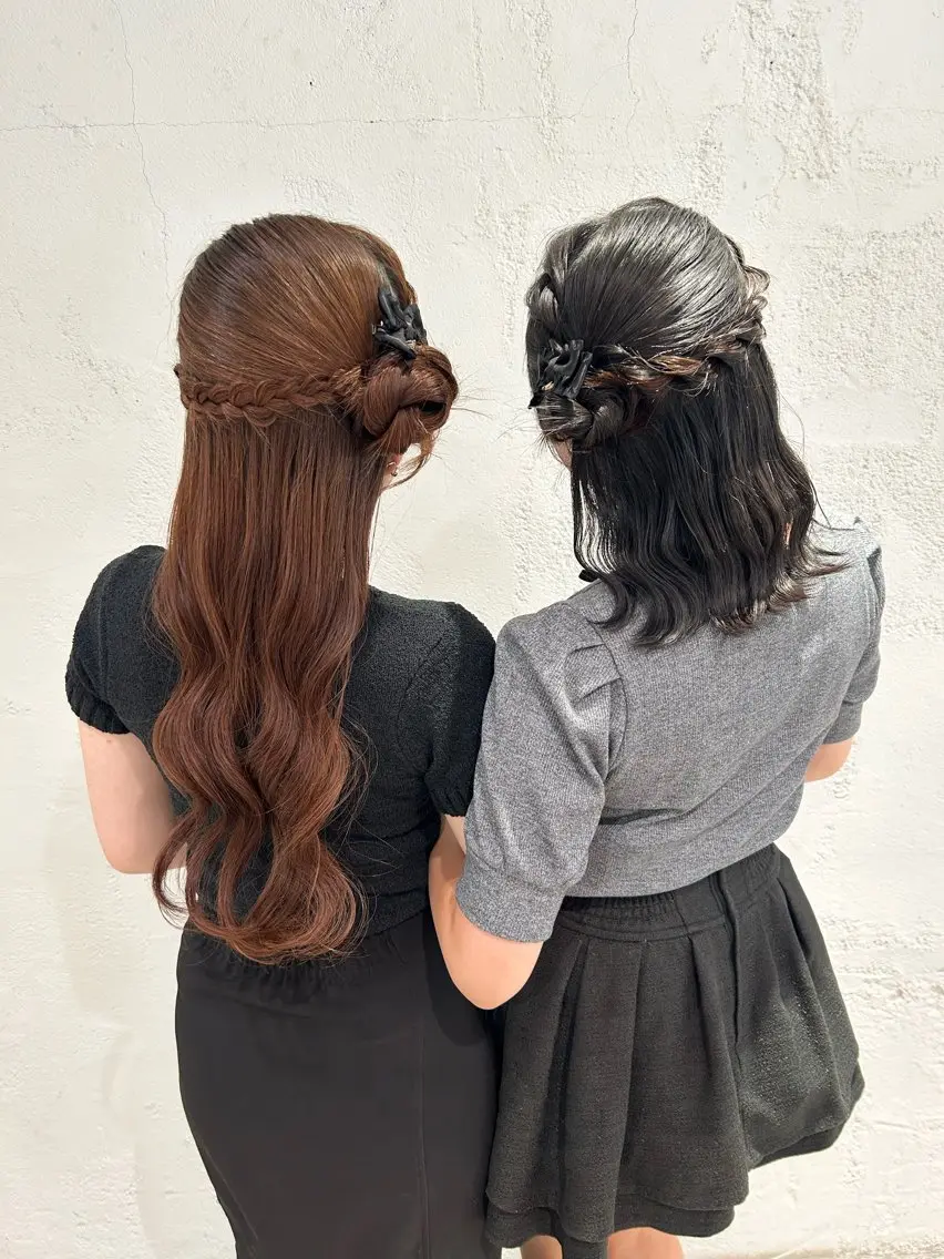 ヘアアレンジ ♛︎ きっか ♛︎ ヘアアレンジ🩵のヘアスタイル