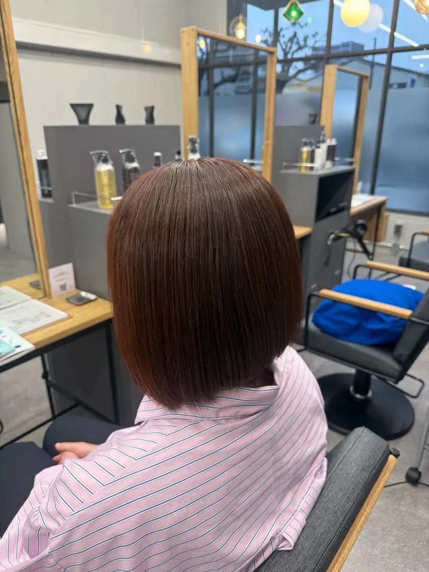 カラー オレンジ モデル募集┋鶴見 ┋横堤┋陽菜実୨୧のヘアスタイル