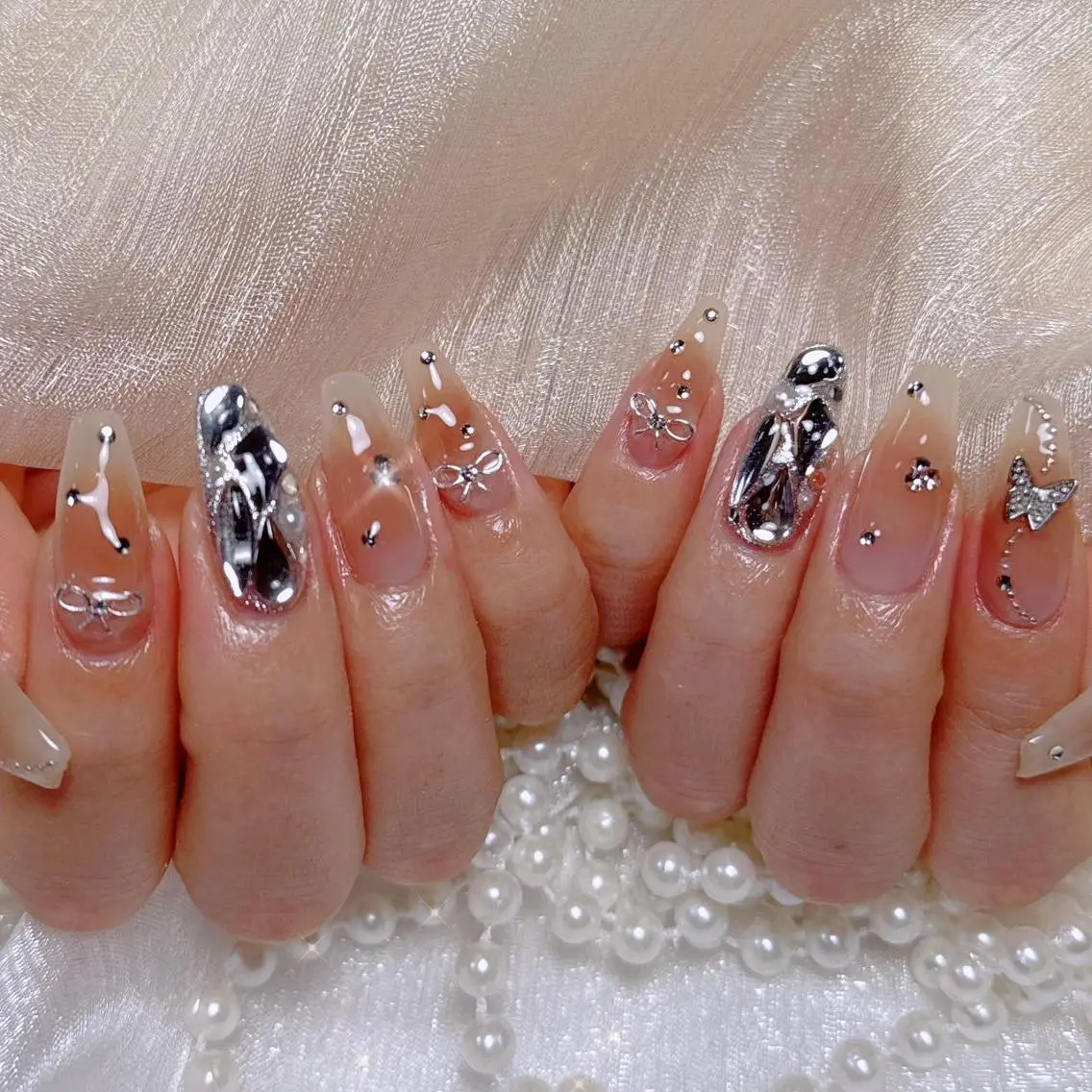 ネイル ハンドネイル 🎀七海 🎀のネイルデザイン