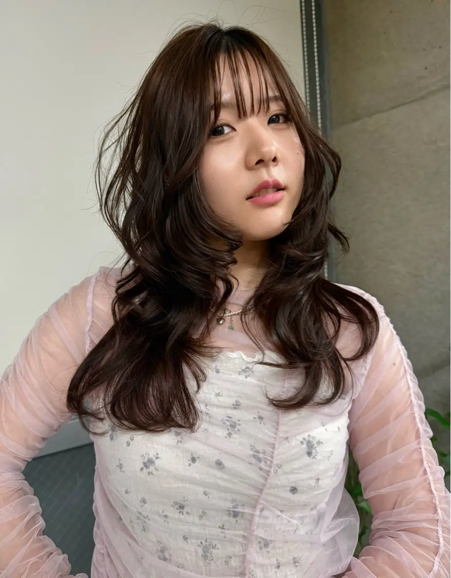 セミロング カラー ヘアカラー トリートメント ブリーチカラー特化 梅田中崎町/あかりのヘアスタイル