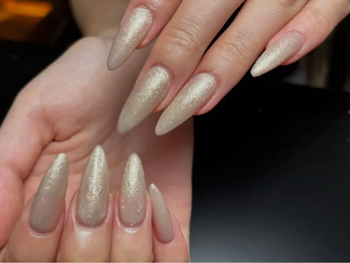 ネイル ゴールド ラメ(グリッター) ロングネイル ワンカラーネイル ショートネイル ハンドネイル D.d nail Rina✨のネイルデザイン
