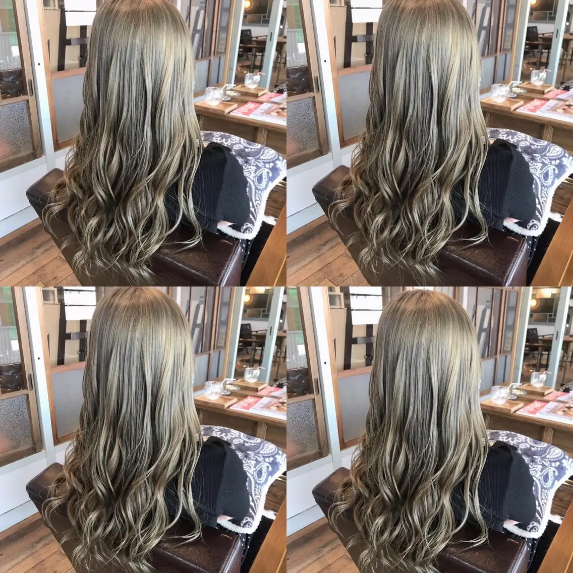 ロング ヘアカラー タカツド ユウキのヘアスタイル