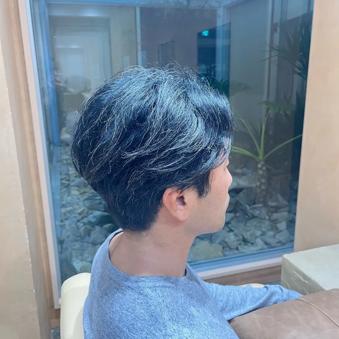 メンズ センターパート しだ あつきのヘアスタイル