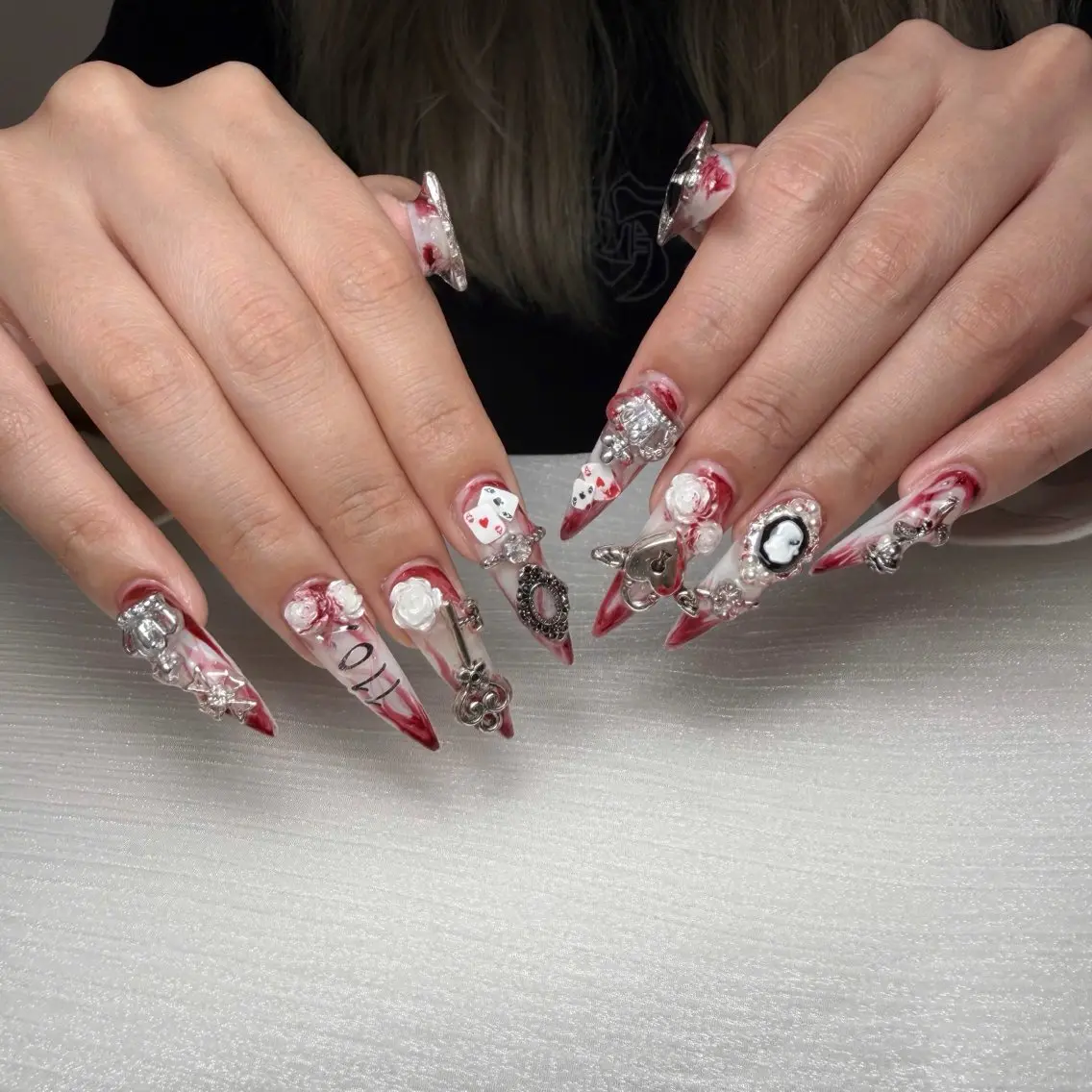 ネイル 長さ出し ジェルネイル オフィスネイル ワンカラーネイル パラジェル ハンドネイル KITTY nailsのネイルデザイン