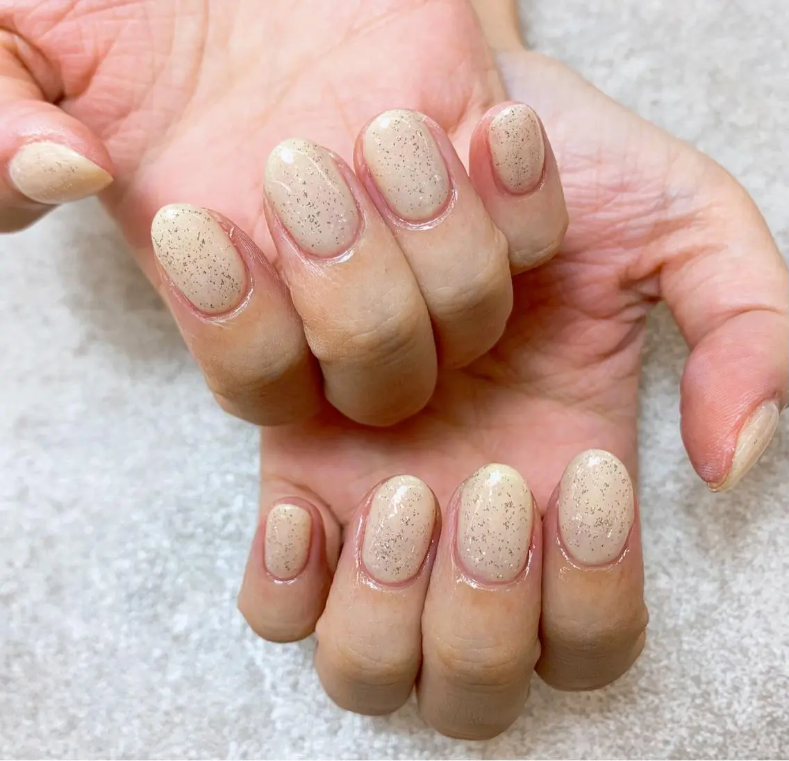 ネイル ニュアンスネイル ワンカラーネイル ⭐︎休業中の練習⭐︎ JNA認定講師髙橋のネイルデザイン