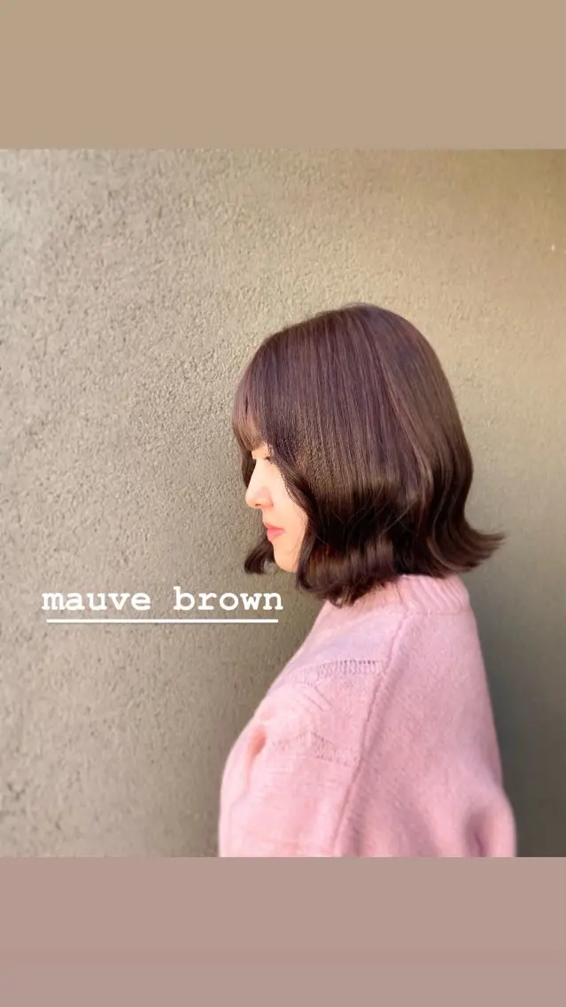 ミディアム カラー 似合わせカット ヘアカラー 韓国風・透明感カラー 💫ami💫のヘアスタイル