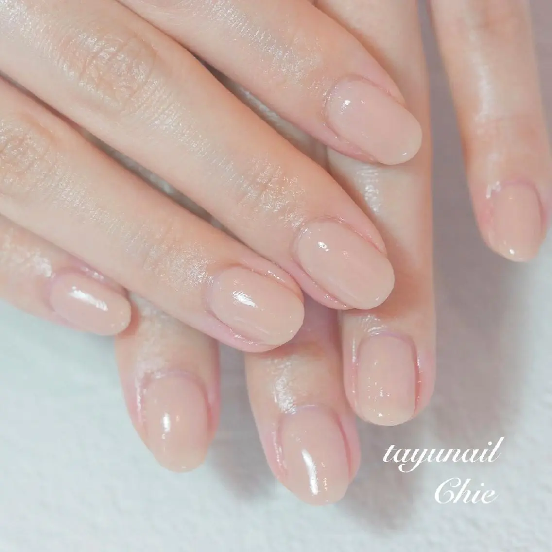 ネイル ブルー ジェルネイル パラジェル シンプルネイル 春ネイル ネイルサロン 【たゆnail】のネイルデザイン