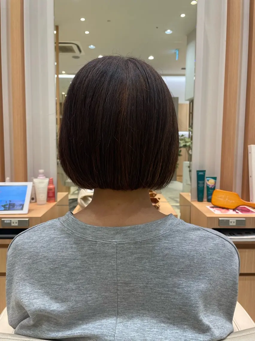 ショート ボブ カット トリートメント 似合わせカット/ パーマ/ゆづきのヘアスタイル