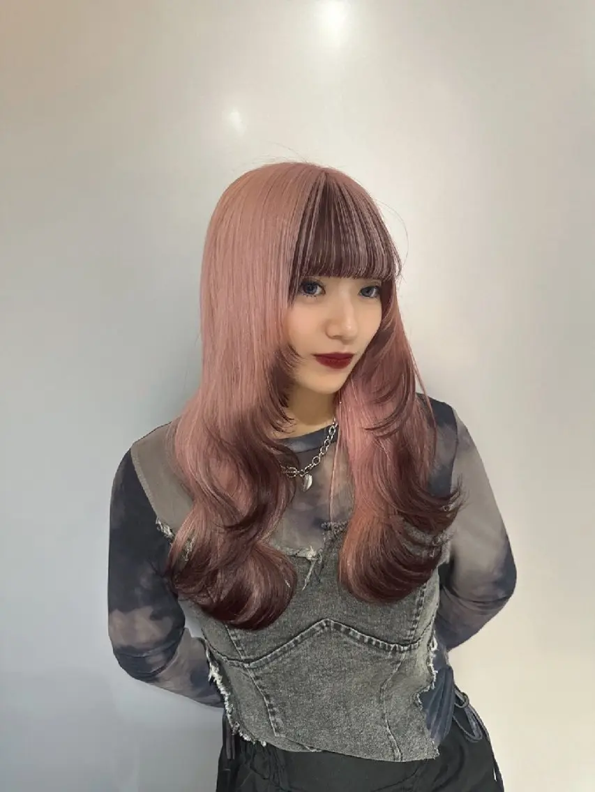 ロング カラー 顔まわりレイヤー 顔周りカット 髪質改善 韓国風ヘア レイヤーカット レイヤー×艶髪特化 代表 西村功平のヘアスタイル