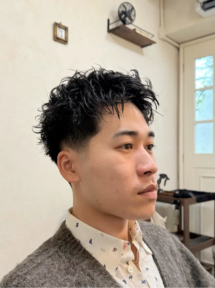 ショート メンズ フェードカット スパイキーショート ショートヘア カット メンズ/スパイキー ショート/isseyのヘアスタイル
