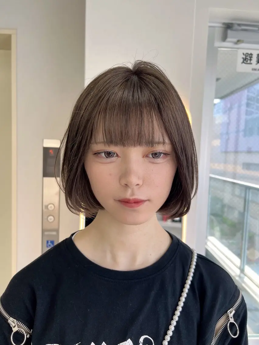 ショート ヘアカラー maya🇰🇷韓国 レイヤー/顔まわりのヘアスタイル
