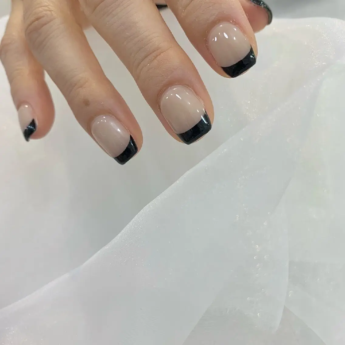 フレンチネイル（オフなし）の写真