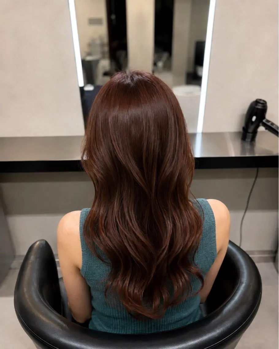 ミディアム カラー ブラウンカラー トリートメント 🌈ウルトワ水素 髪質改善naru🌈のヘアスタイル