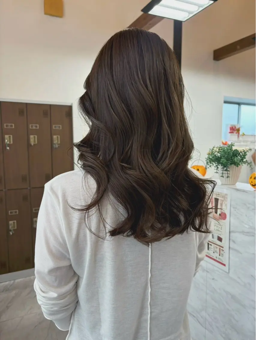 ミディアム ミディアムパーマ ヨシンモリ 韓国風ヘア パーマ パーマ美容師 matsuのヘアスタイル