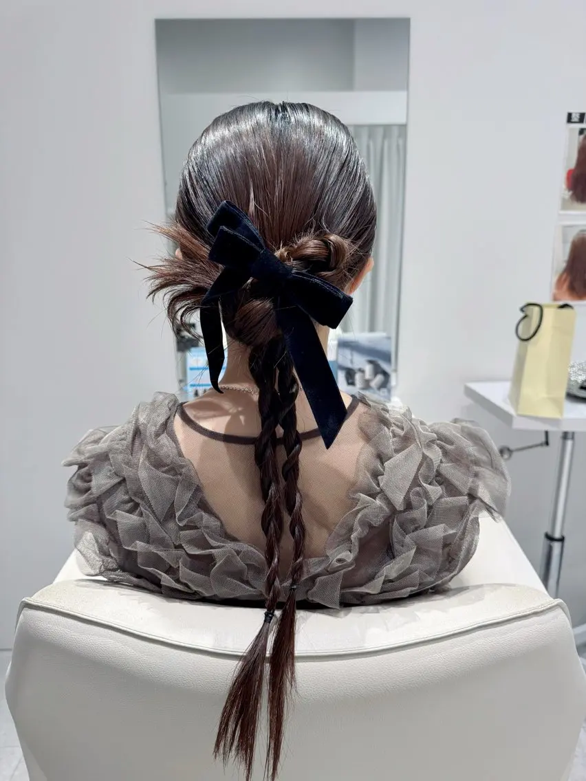 ヘアアレンジ ヘアセット 清川 椿咲のネイルデザイン