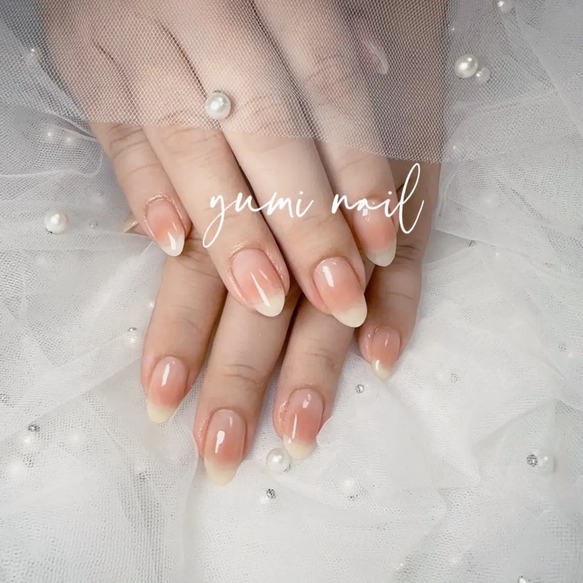 ネイル ハンドネイル 𝐲𝐮𝐦𝐢🎀 長さ出しデザイン専門のネイルデザイン