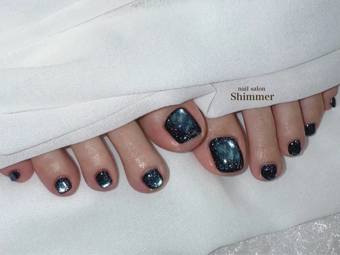 ネイル フットネイル Shimmer Risaのネイルデザイン
