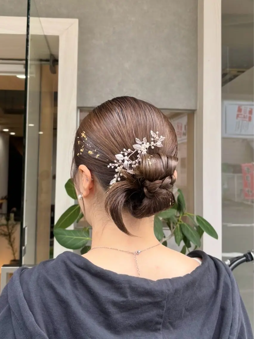 ヘアアレンジ ヘアセット natsumi/束感 まつげ🎀ヘアセットのマツエク・マツパデザイン