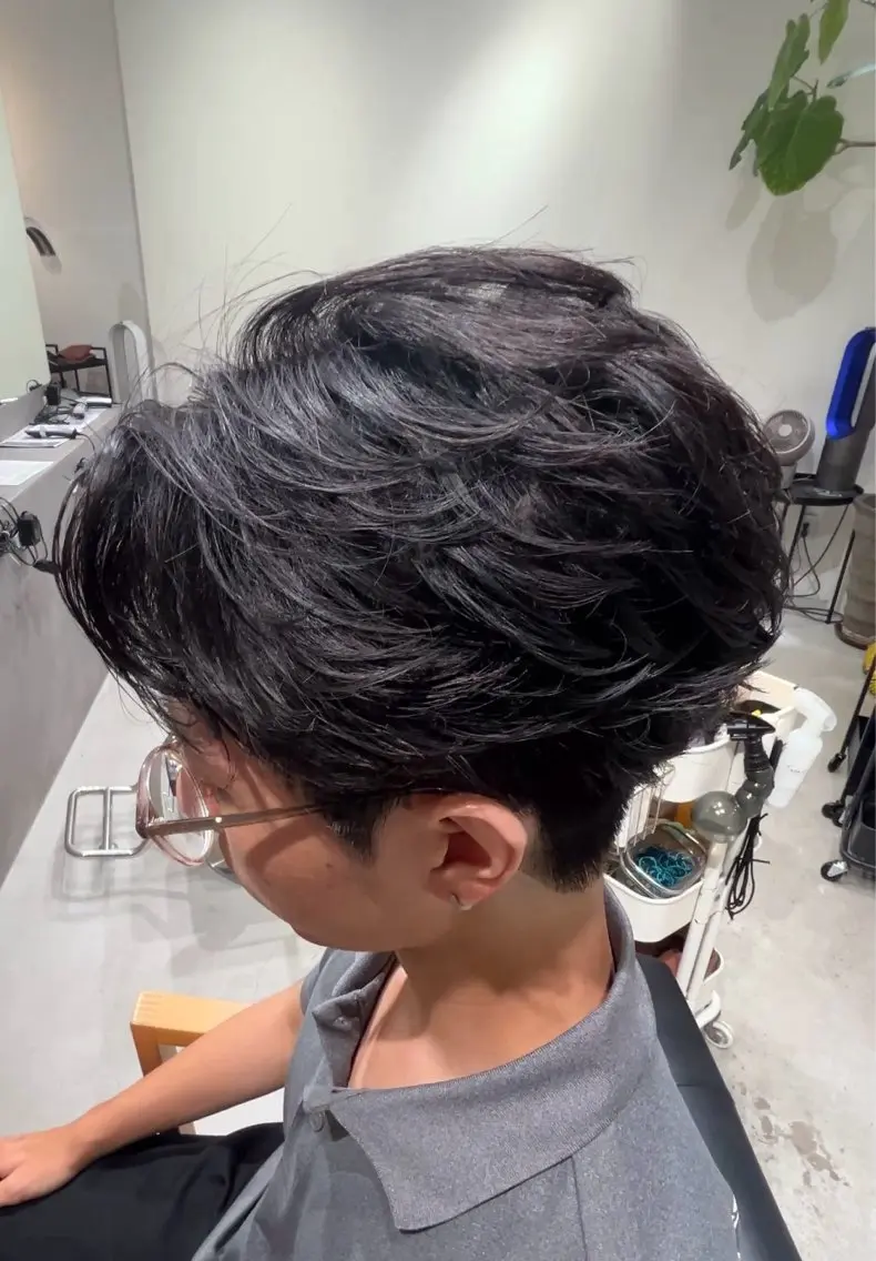 メンズカット+パーマの写真