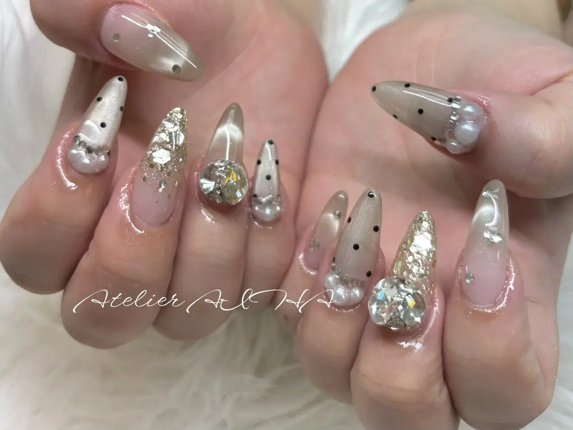 セミロング ハンドネイル アトリエAIHA★ フィルイン推奨サロンのネイルデザイン