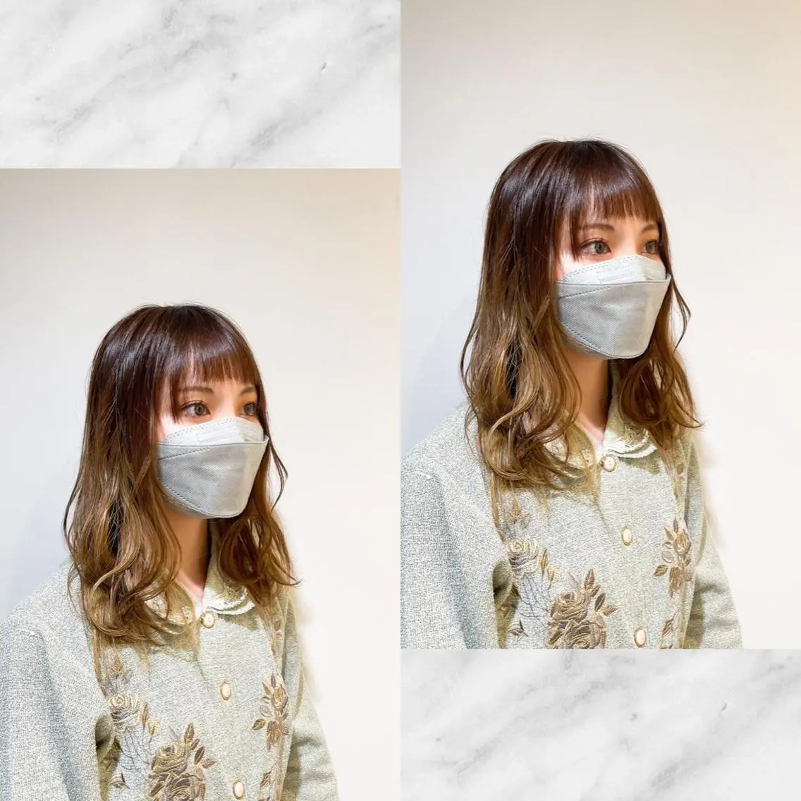 ミディアム 顔周りカット レイヤーカット 似合わせカット 大人ショート🥂みつ はし こうだい🦕のヘアスタイル