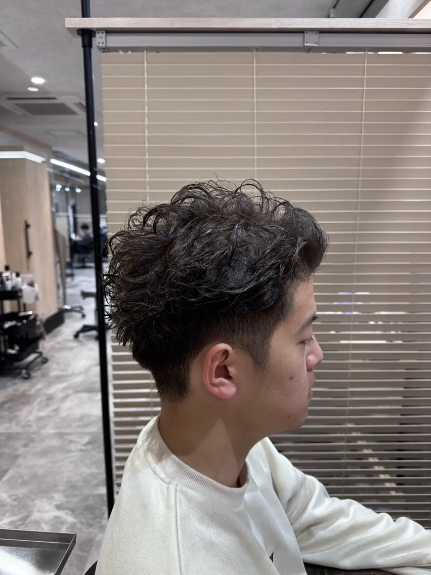 ショート メンズ カット パーマ 堀 舜介/メンズカットのヘアスタイル