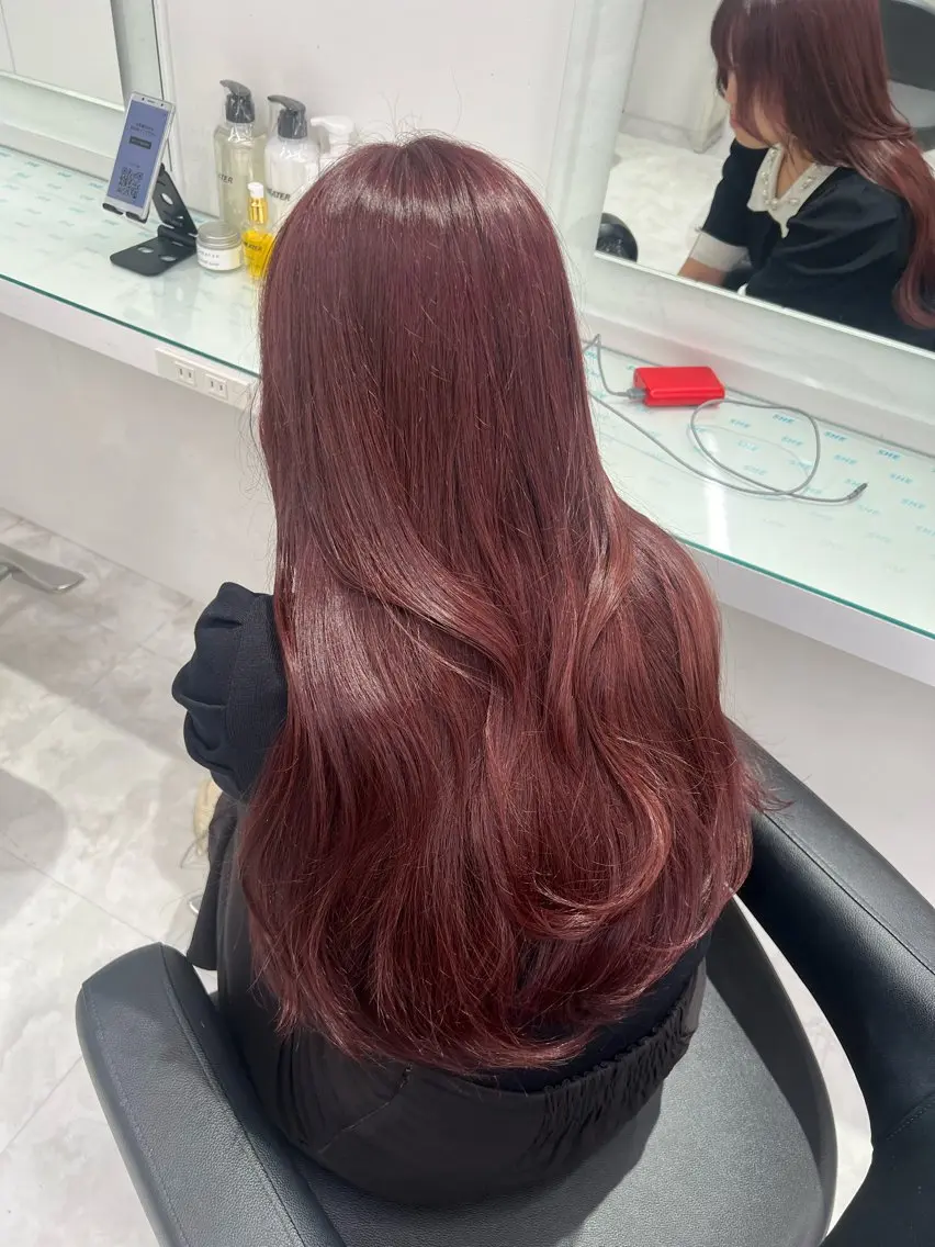 カラー ヘアカラー トリートメント ヘッドスパ ヘアセット ブリーチなし透明感 💗RYOTAのヘアスタイル