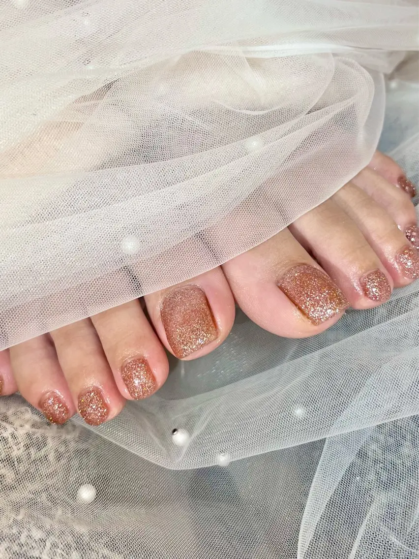 ネイル フラッシュネイル フットネイル フットネイル LumiéCoeur Nanaeのネイルデザイン
