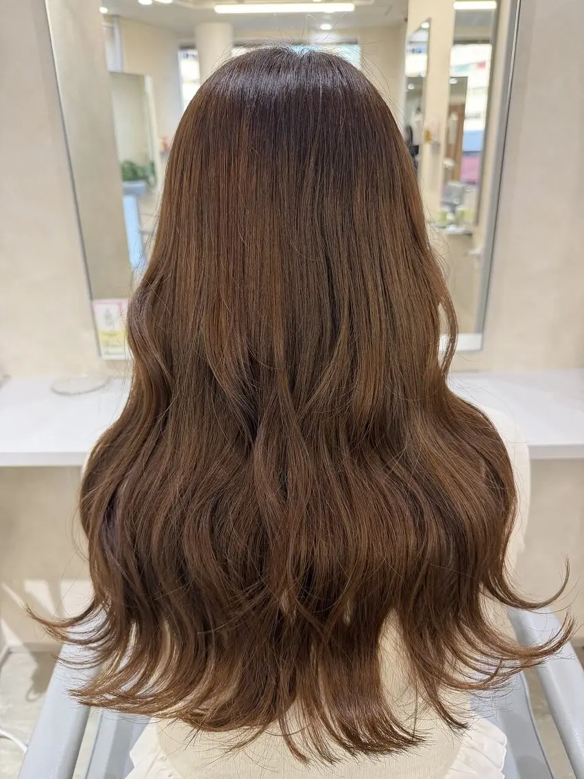 ロング カット ヘアカラー モデル様大募集🎀 藤岡瑞穂のヘアスタイル