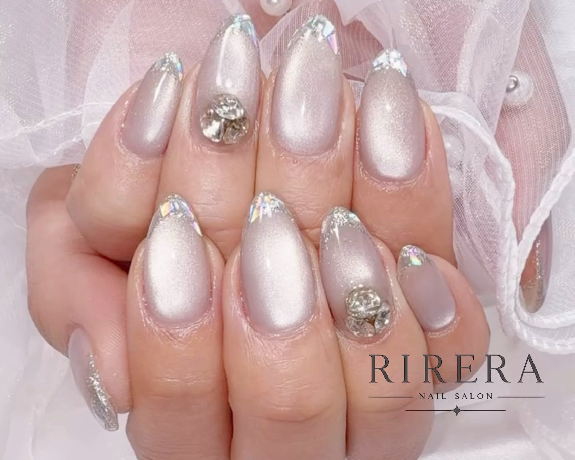 【HAND】ガラスフレンチネイル¥7,800～の写真