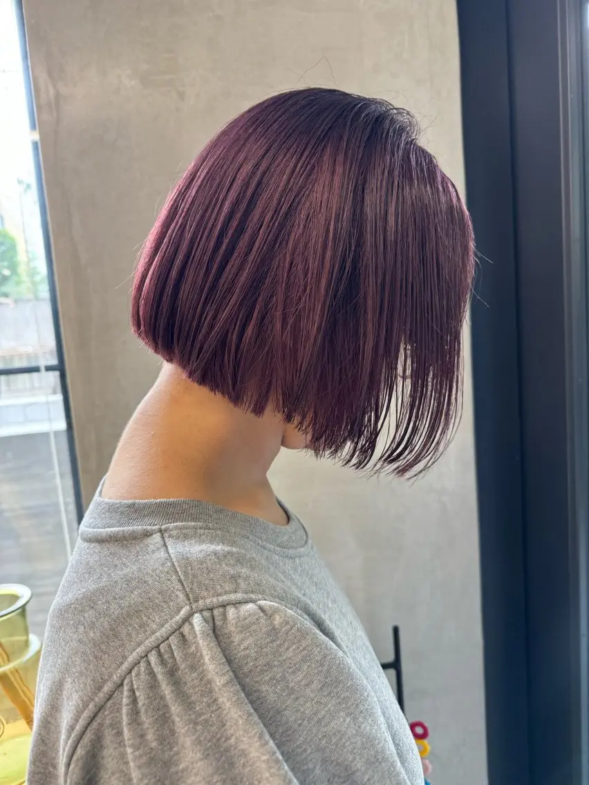 カラー ブリーチ カシス 【メンズ特化】 イマダナツミのヘアスタイル