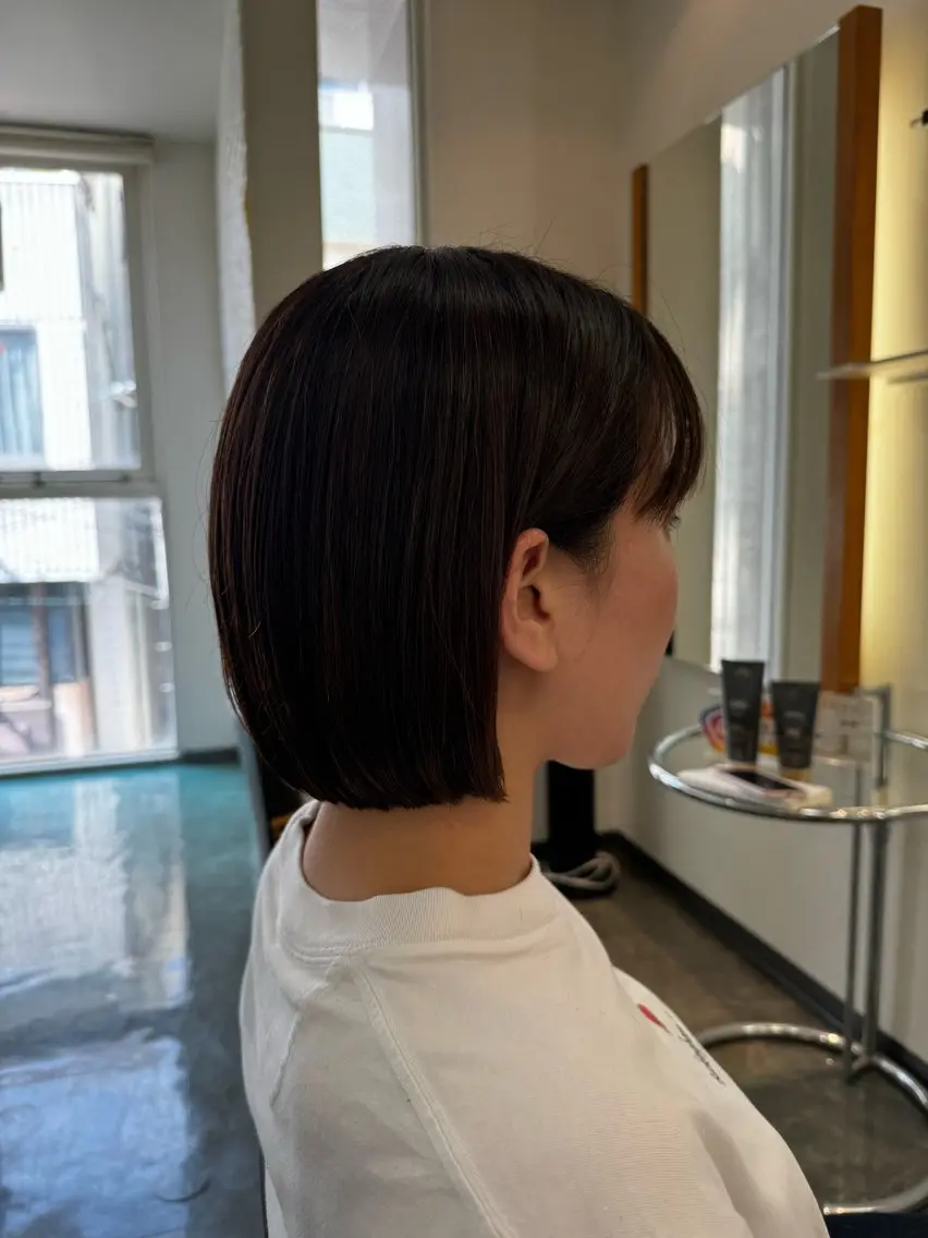 リタッチ ＋ カット ＋ 髪質改善トリートメントの写真