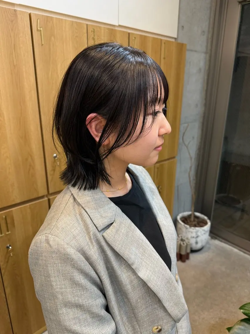 ミディアム ボブレイヤー ボブ レイヤーカット ❤️アヤカ レイヤーカット❤️のヘアスタイル