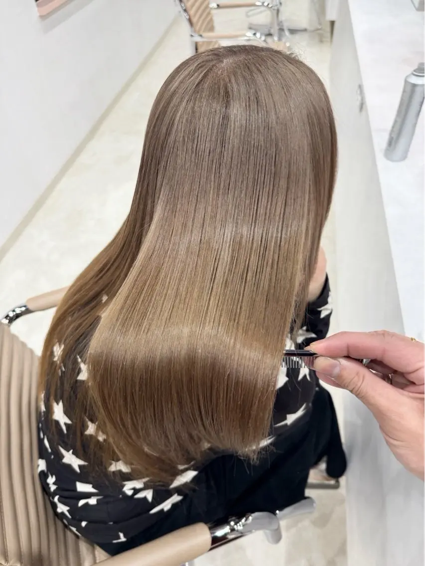 【ブリーチなしで明るく】カット＋ブリーチなしダブルカラー＋セラミド1stepTRの写真