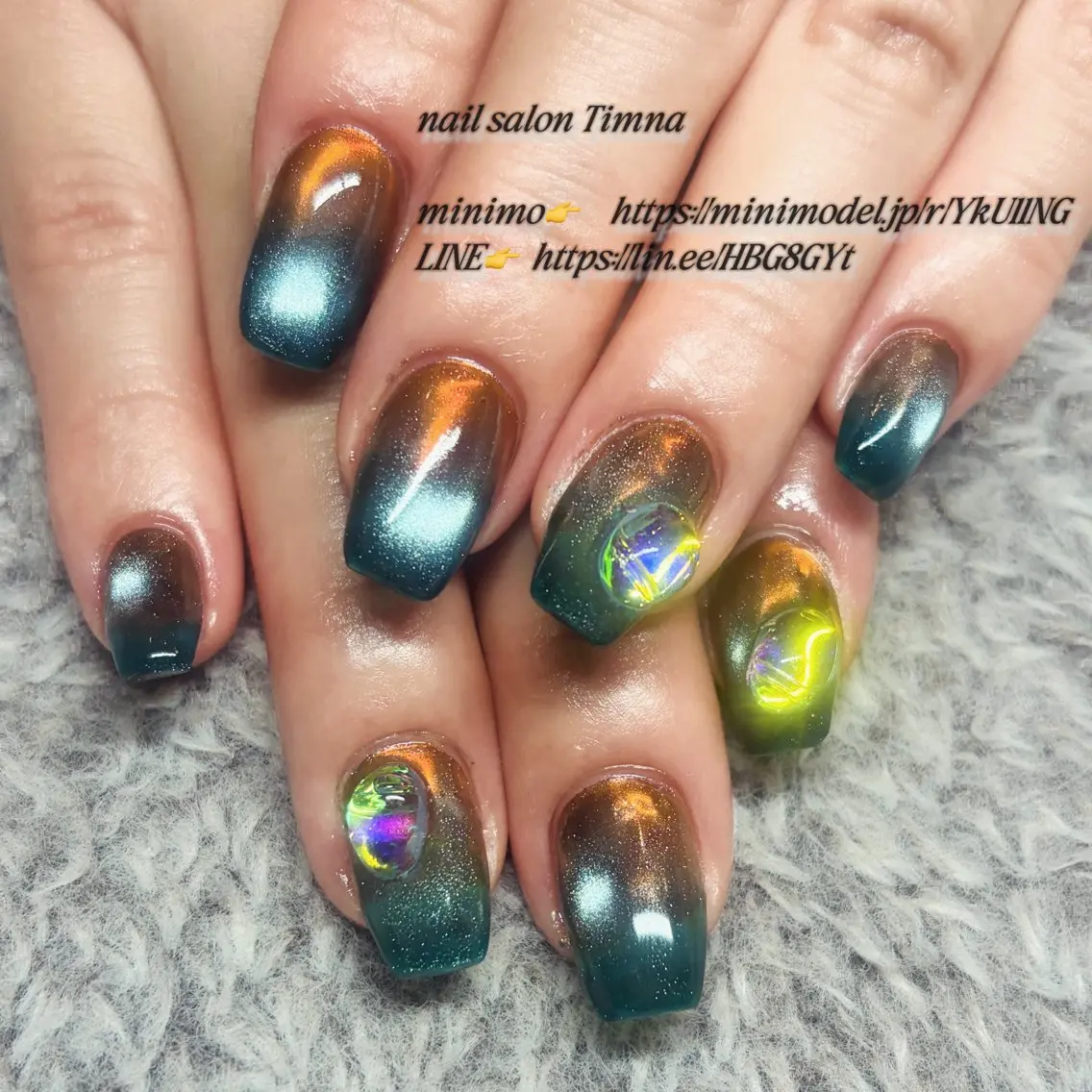 ミディアム ハンドネイル NAILSALON 🍔Timna🍟のネイルデザイン