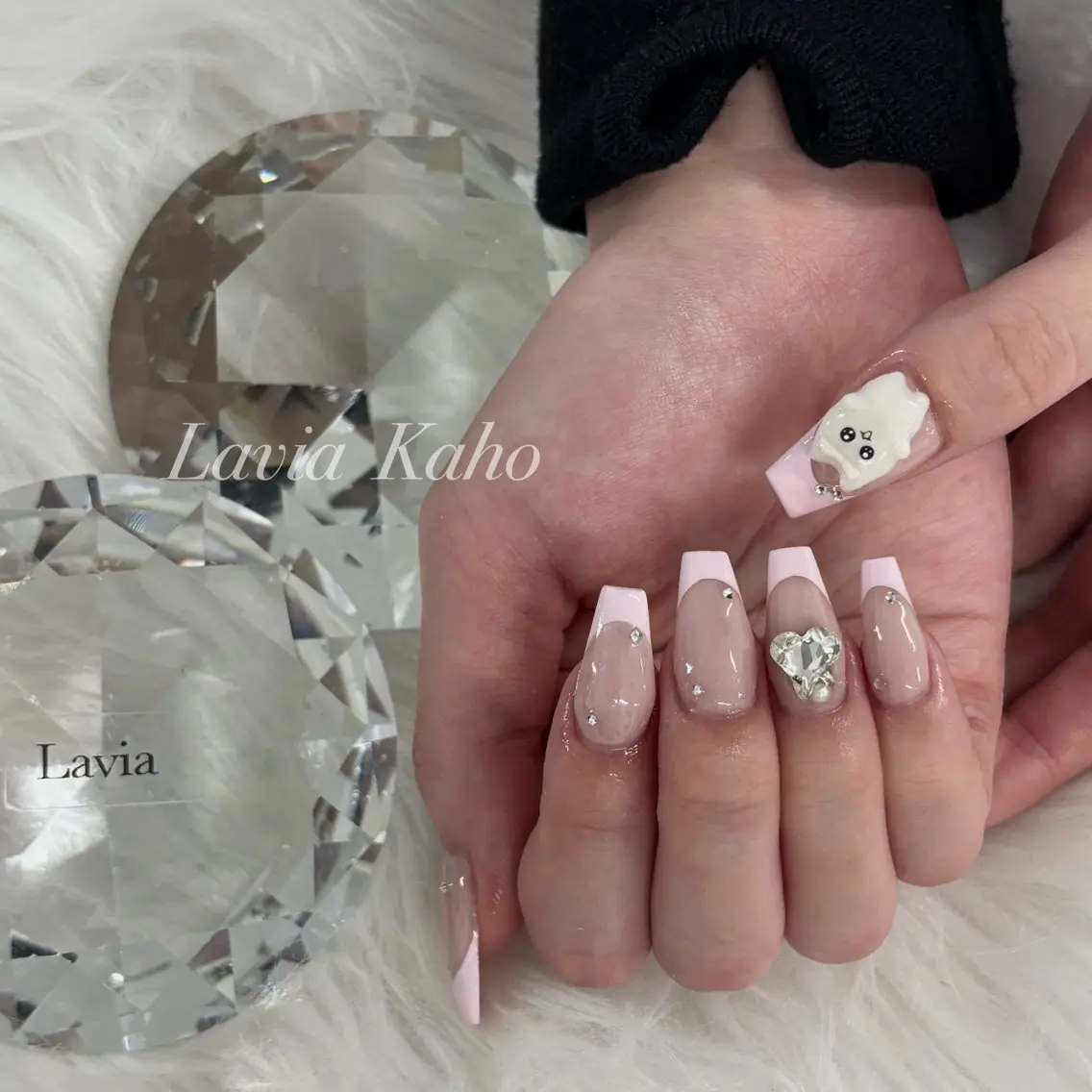 ネイル フレンチネイル Lavia❄️ kahoのネイルデザイン