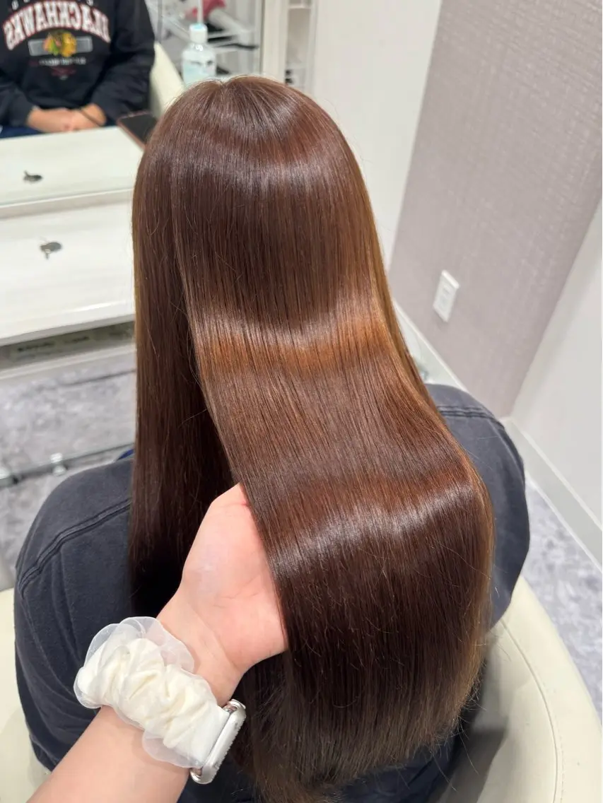 ロング カット ヘアカラー トリートメント 宮川 葵のヘアスタイル
