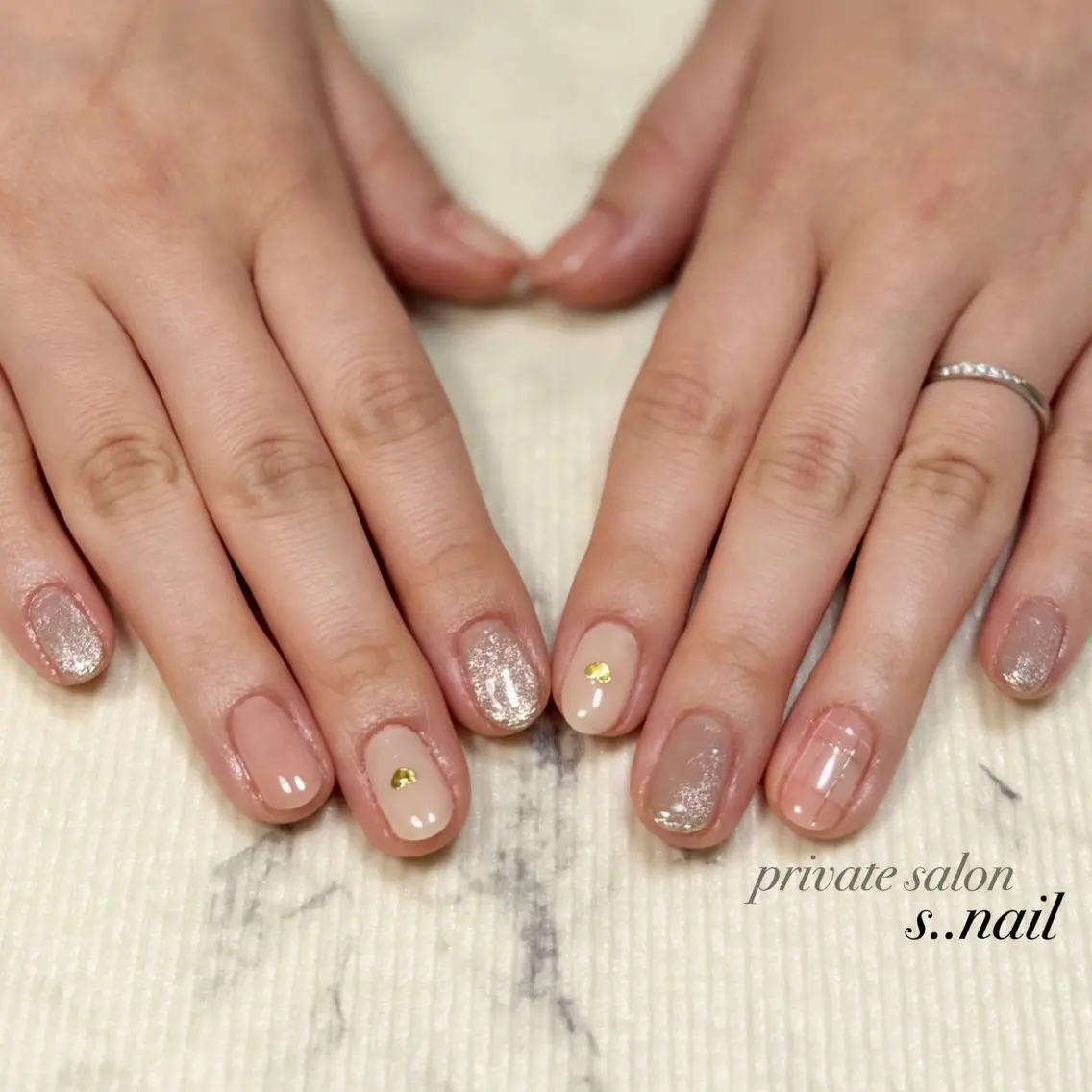 ネイル ピンク ハンドネイル フットネイル s..nail / MORITAのネイルデザイン