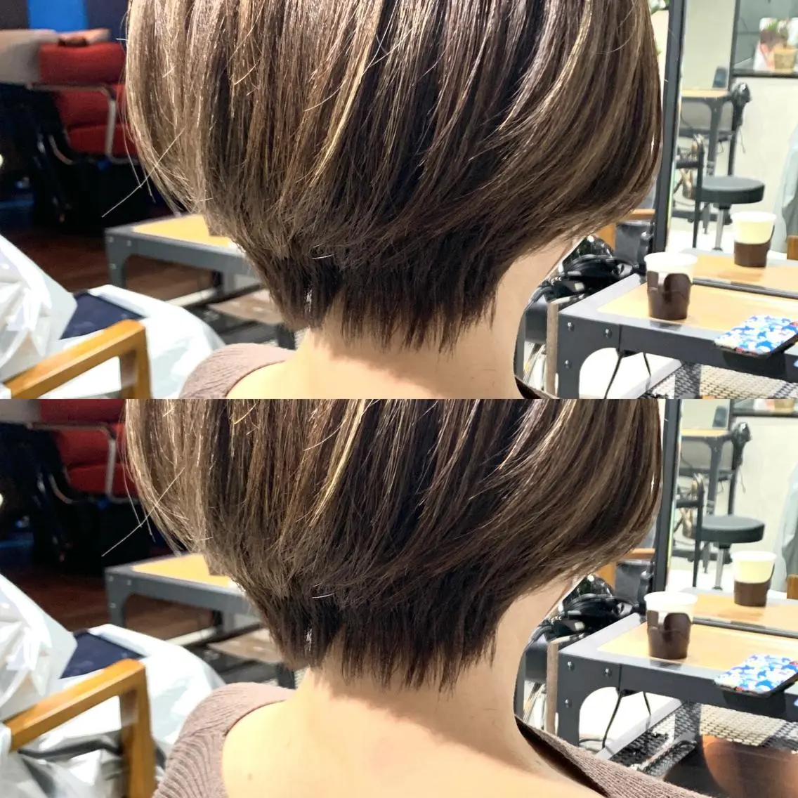 ショート カラー ヘアアレンジ ショートヘア カット ヘアカラー トリートメント 岡崎勇人/レイヤー/ 韓国/ケラチンTRのヘアスタイル