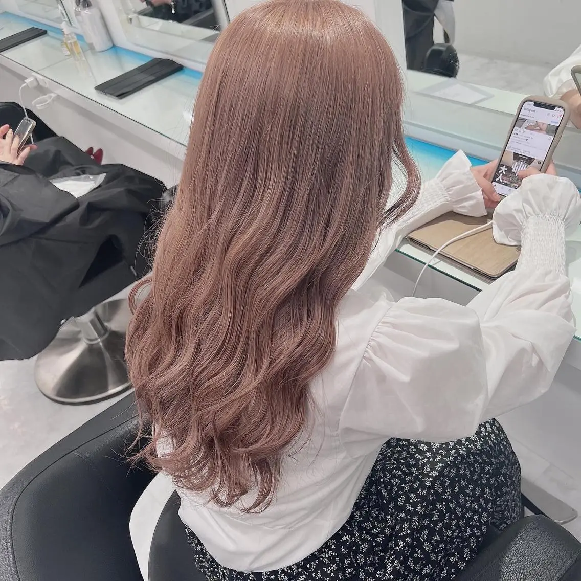 ロング カラー ヘアアレンジ ダブルカラー｜ なおき｜池袋美容師のヘアスタイル