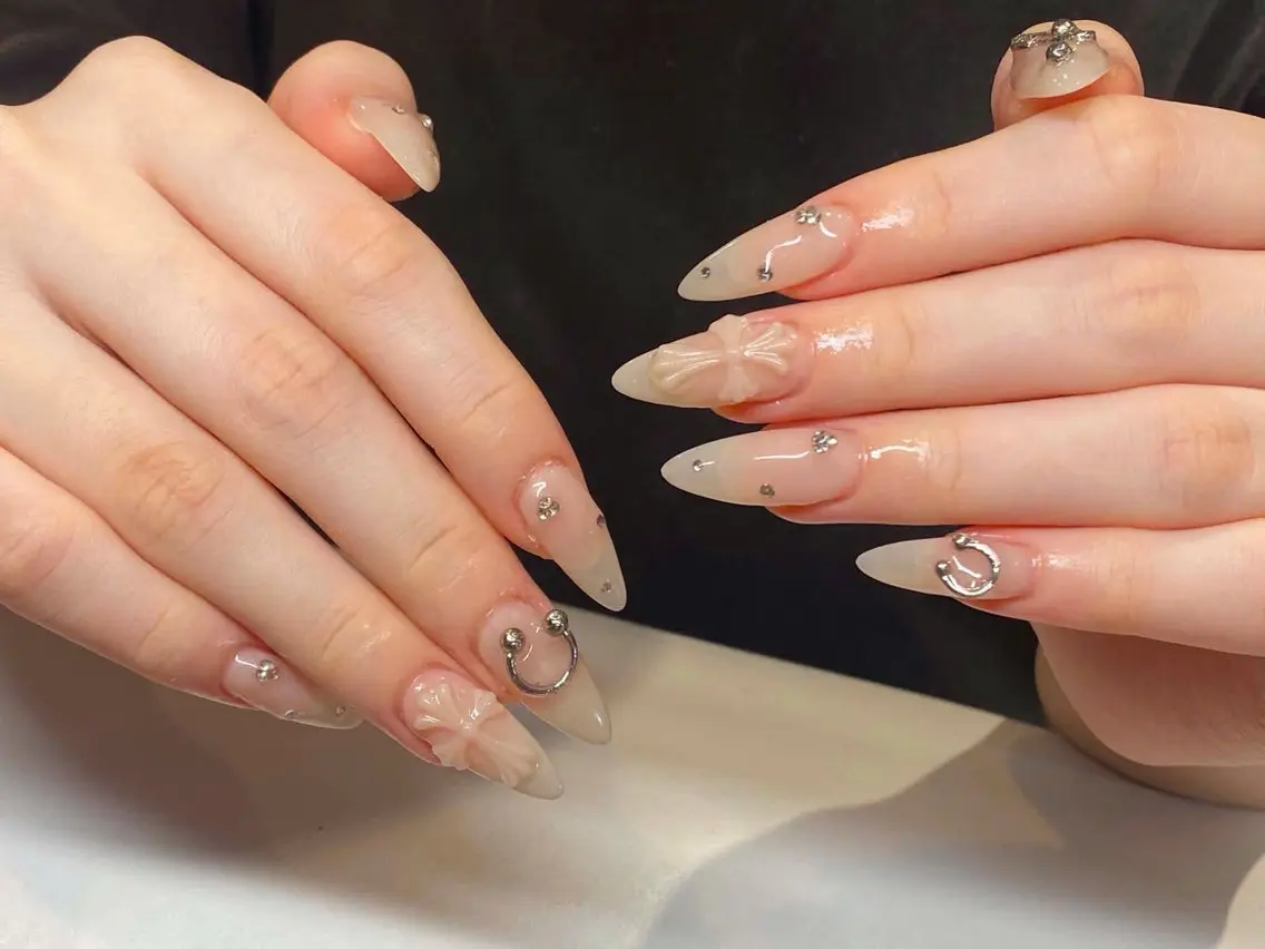 ネイル キラキラネイル マグネットネイル ミラーネイル ピンク 夏ネイル ハンドネイル RAMU Nail 恵比寿店のネイルデザイン