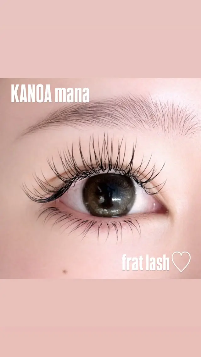 マツエク・マツパ フラットラッシュ 下まつげエクステ KANOA manaのマツエク・マツパデザイン