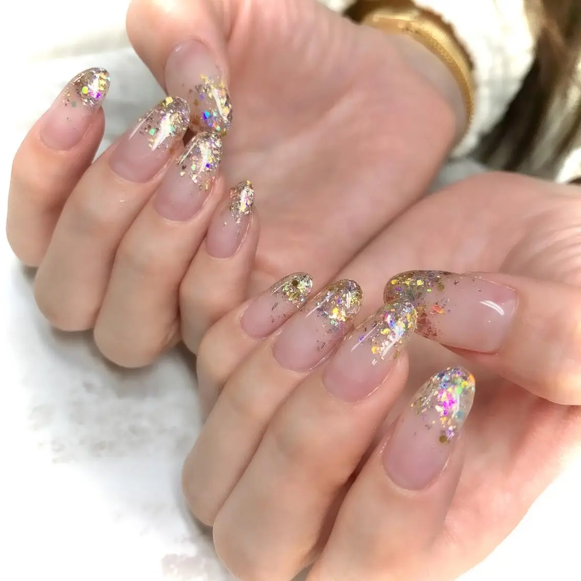 ネイル ラメ(グリッター) ハンドネイル フットネイル ハンドケア LULU LIMAのネイルデザイン